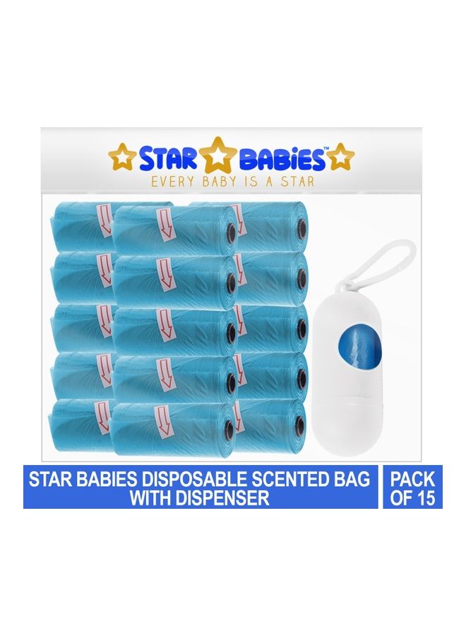 NIBEMINENT Disposable Scented Bag With Dispenser - Pack Of 15  - Image 2