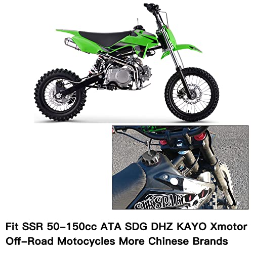 GREHUA Dirt Bike Fuel Cap Cover & Vent Hose Compatible with 50cc 70cc 90cc 110cc 125cc SSR110 SSR125 Pitster Probike TaoTao DB SDG DHZ WPB RPS KAYO YZ80 Pitbike Parts CNC Aluminum Black - Image 5