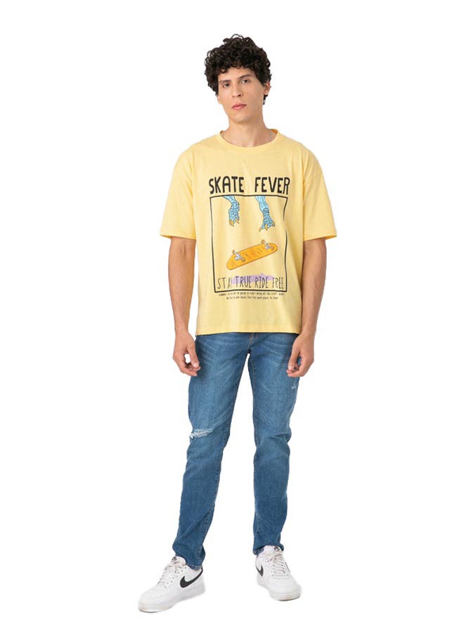 Marco Bergamo - Print Yellow T-Shirt Oversize - Image 1