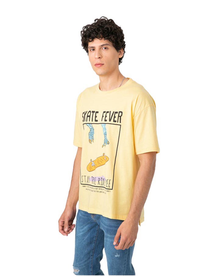 Marco Bergamo - Print Yellow T-Shirt Oversize - Image 1
