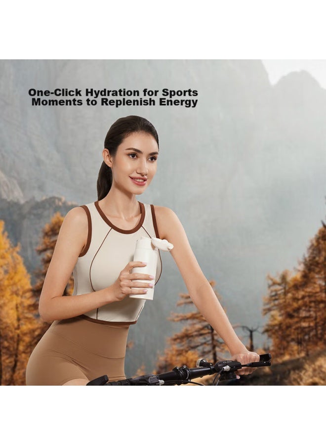 JD.com Jd Jingzao كوب معزول غطاء ربيعي كوب قهوة محمول للرجال والنساء، زجاجة ماء من الفولاذ المقاوم للصدأ، 350مل - Image 4