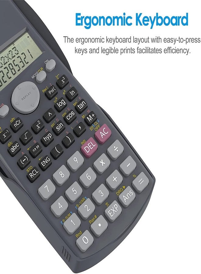 Oreva 2-Line Engineering Scientific Calculator, Suitable for School and Business (Black) - Image 4