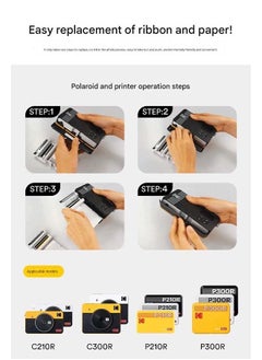 Kodak KODAK 4PASS Film Cartridge 2.1" x 3.4" (60 Sheets) for Kodak Mini 2 Retro and Mini Shot 2 Retro  - Image 5