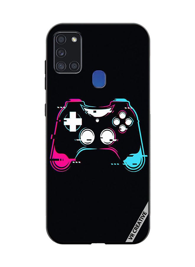Protective Case Cover For Samsung Galaxy A21s Controller Setup Ps5 Ps4 Design Multicolour