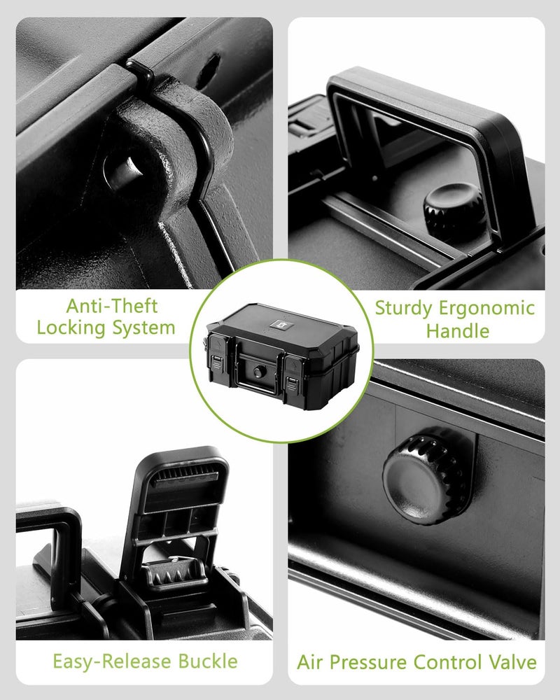 OZCHIN Smell Proof Box with Lock â€“ Large Smell Proof Container, Waterproof & Crushproof Case for Home, Travel, and Camping, Secure Portable Odor Proof Box & Great Gift Idea - Image 4