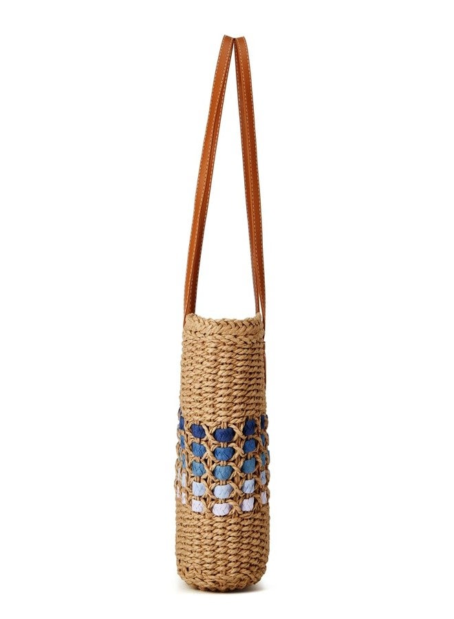 Caistre Women’s Tote Bag Straw Beach Shoulder Handbag Fashion Purse 2026 Summer Vacation Travel Woven Top Handle Bag - Image 4