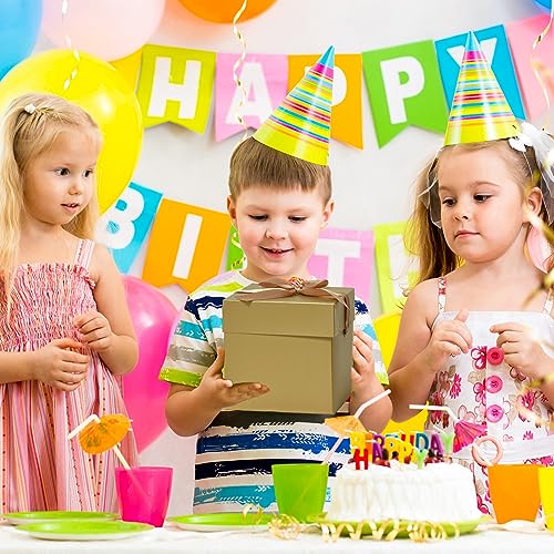 GP SUP 6 Pcs Gold 6 Pcs Red Gift Boxes with Lids Pefect for Presents Birthday Bridesmaid Wedding ValentinesDayParty Gift BoxGold Red 6x6x6 Inch Pack of 12 - Image 3