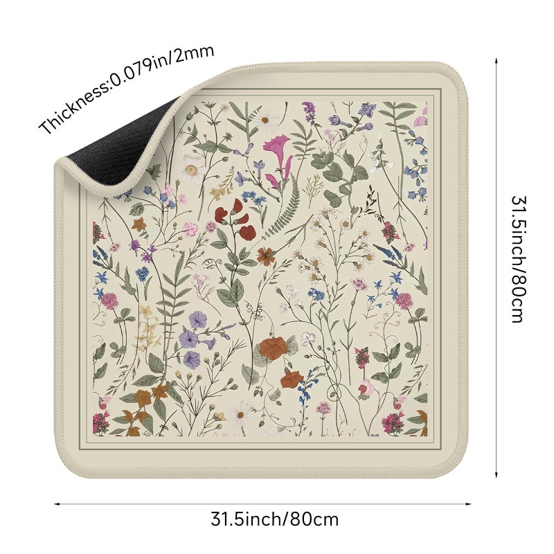 molovsiny Mahjong Mat for Table, Durable Mahjong Table Cover with Unique Design, Premium Mahjong Accessories, Perfect Mahjong Gifts for Women, Game Mat for Mahjong and Board Game Enthusiasts Ethereal Blossom - Image 2