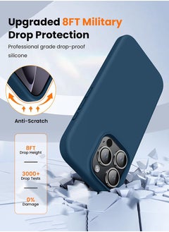 Theodor iPhone 16 Pro Max Blue Protective Slim Fit Case Liquid Silicone Cover with Full Body Protection Anti-Scratch Shockproof Case For iPhone - Parkour special events  - Image 5