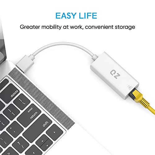 QZ Ethernet to USB Adapter, USB to LAN Converter, RJ45 [1Gbps, USB 3.1 Gen1] - Image 4