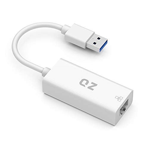 QZ Ethernet to USB Adapter, USB to LAN Converter, RJ45 [1Gbps, USB 3.1 Gen1] - Image 1