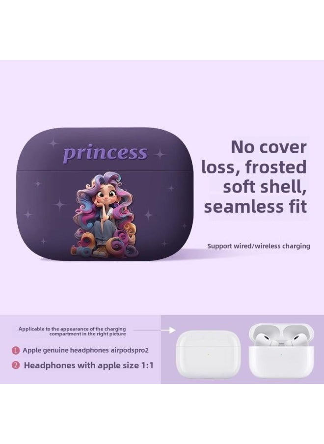 Generic - Strawberry Bear Family Airpods Protective Case Cartoon Cute Suitable For Apple 1/2/3 Generation Bluetooth Headset Soft Case-Color:Star Princess-Model:Airpods1/2nd Generation - Image 1