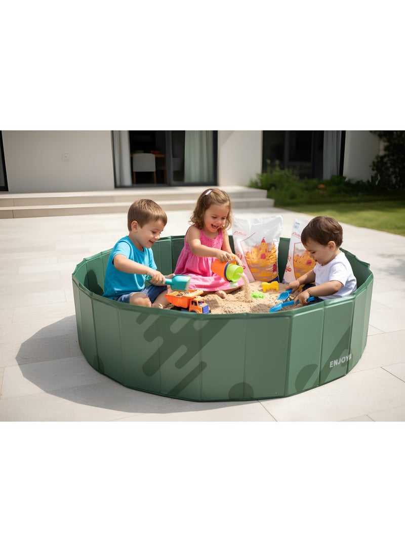 HASSM Sand set: Sand barrier + 3 bags of natural sand (10 kg each) + Sand play set (discounted) - Image 1