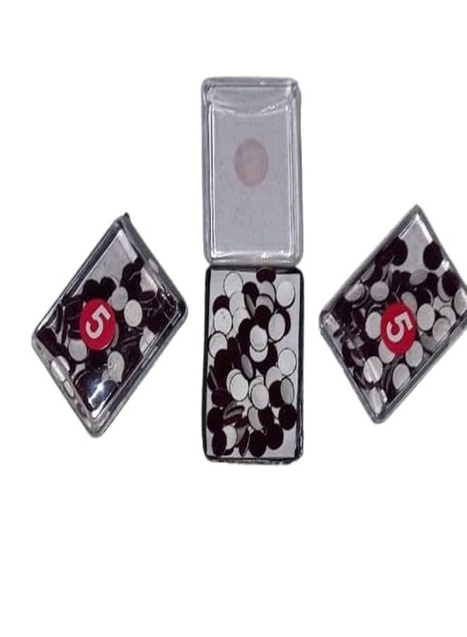 Velvet Bindi No. 5 for Women and Girls, Coffee Brown, Pack of 12 Pieces - Image 3