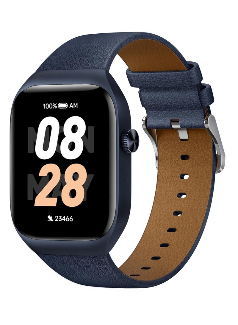 Mibro Smart Watch T2 (Deep Blue) - 1.75" Amoled Display, Bluetooth Calling, 10 Day Battery Life, 2ATM Waterproof, GPS Positioning, 105 Sports Modes, Heart Rate Monitoring, Sleep Monitoring - Image 1