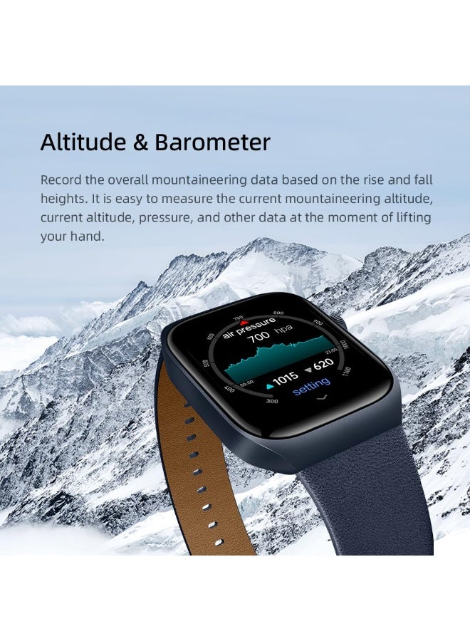 Mibro Smart Watch T2 (Deep Blue) - 1.75" Amoled Display, Bluetooth Calling, 10 Day Battery Life, 2ATM Waterproof, GPS Positioning, 105 Sports Modes, Heart Rate Monitoring, Sleep Monitoring - Image 4