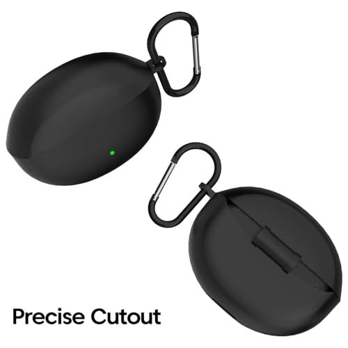 Meyaar Case Cover Compatible with OnePlus Buds Pro 3, OnePlus Nord Buds 3 Pro, OnePlus Nord Buds 3 Silicone Case for OnePlus Nord Buds 3 | 3 Pro | OnePlus Buds Pro 3 (Black) - Image 2