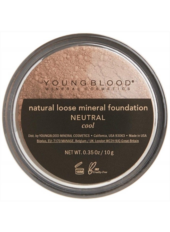 Youngblood مستحضر تجميل فاخر طبيعي أساس معدني سائب، محايد | بودرة وجه سائلة أساس معدني مضيئة بتغطية كاملة للتحكم في الزيت بلمسة نهائية مطفية تدوم طويلاً | نباتي وخالي من القسوة - Image 2
