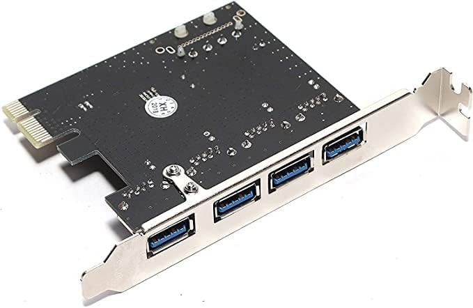 Hexabyte 4-Port USB 3.0 PCI Express Card – SuperSpeed 5Gbps USB Expansion Adapter for Desktop PC – PCIe Interface Compatible with Windows 11/10/8/7 - Image 1