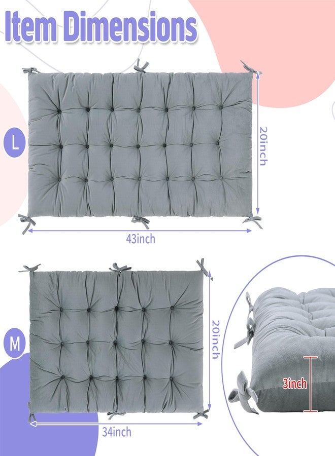 ROYALAY Cushion for Climbing Arch for Kids, Premium Climbing Set Cushion, Arch Cushion Floor Cushion Toddler Nap Mat(43 * 20 * 3inch,Gray) - Image 3