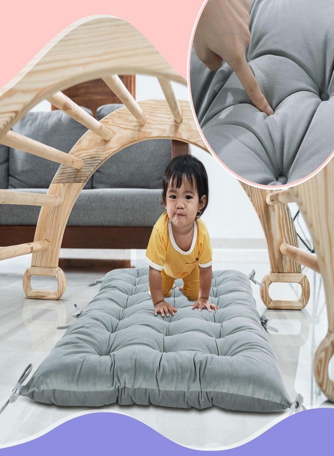 ROYALAY Cushion for Climbing Arch for Kids, Premium Climbing Set Cushion, Arch Cushion Floor Cushion Toddler Nap Mat(43 * 20 * 3inch,Gray) - Image 2