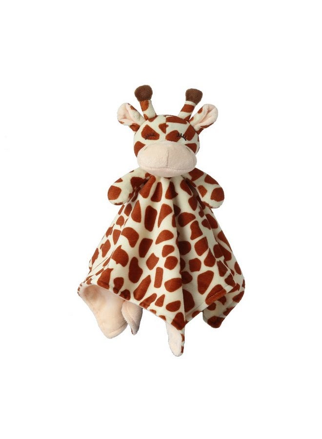 CREVENT Soft Plush Animal Face Security Blankets for Boys and Girls, Great Gifts for Birthday Baby Shower(Brown Giraffe) - Image 1