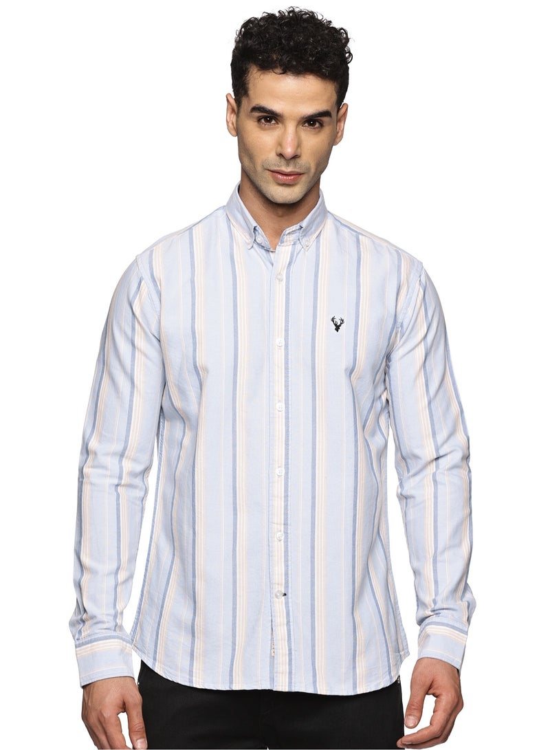 U.S. ELK Men's Button Down Shirt | Casual Slim Fit Shirt | Long Sleeve Oxford Shirts For Men | Smart Fit Cuff  - Image 1