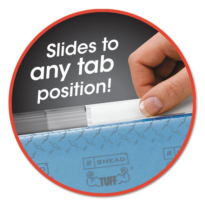 Smead Easy Slide Tab, 1/3-Cut, Clear, 18 Per Pack (64626), Pack of 1 - Image 4