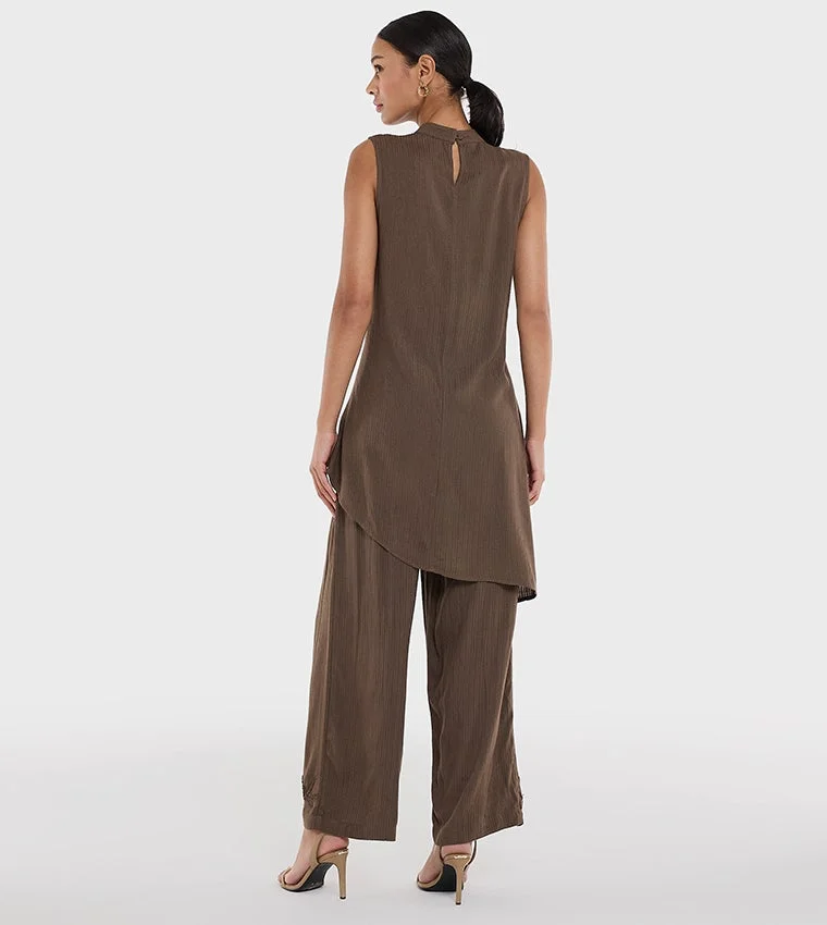 بي سي بي جي Women'S Embellished High Low Top