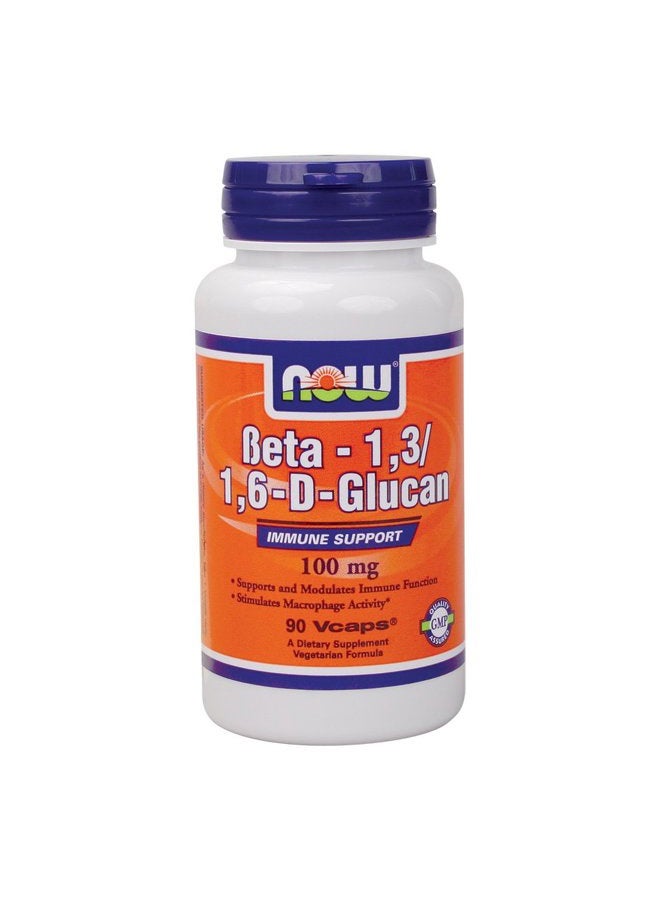 NOW Beta Glucan, Immune Support with Maitake Mushrooms (160 mg, 90 Veg Caps)