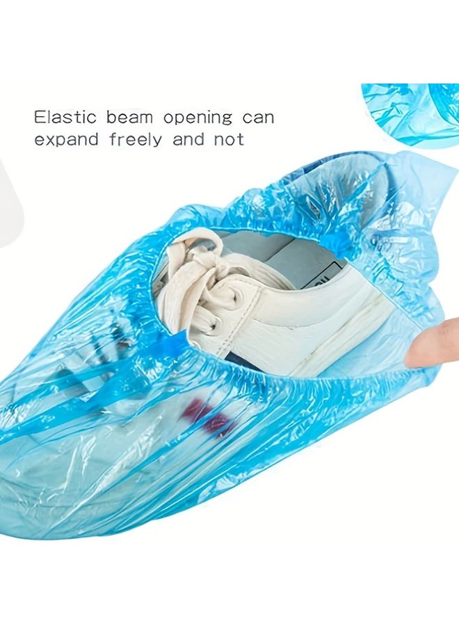 100 عبوة من أغطية الأحذية البلاستيكية السميكة المضادة للماء والمضادة للانزلاق - Image 5
