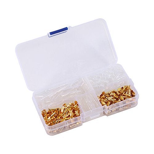 Estink Connectors Kit, 120PCS Brass 3.5mm Connector Terminal Male and Female Crimp Terminals with Insulation Cover Replacement for Motorcycle Scooter Car Truck - Image 4