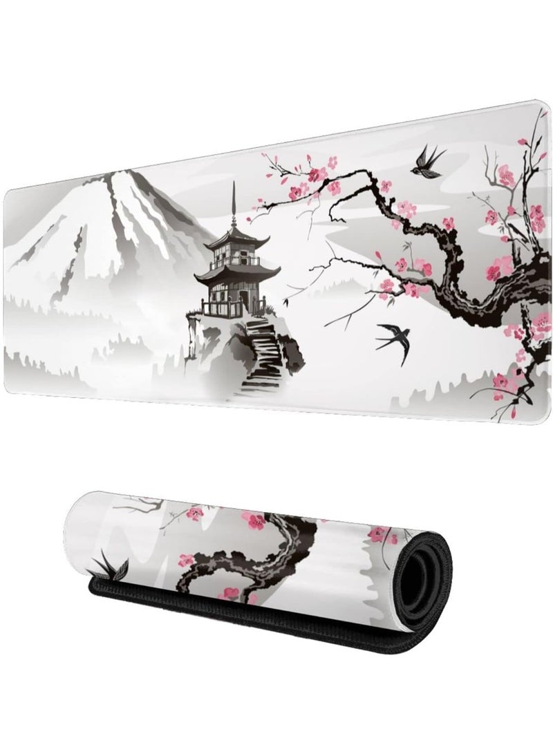 TRASSLE Large Mouse Pad, Full Desk Extended Gaming Mouse Pad , Waterproof Desk Mat with Stitched Edge, Non-Slip Laptop Computer Keyboard Mousepad for Office & Home,Non-Slip Rubber Base - Image 1