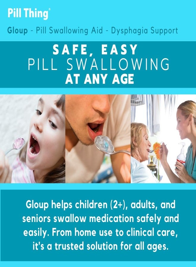 pill thing جل غلوب الأصلي لابتلاع الأقراص - بنكهة الفراولة والموز، 500 مل (16.9 أونصة)، مستوى IDDSI 3، قوام يشبه الزبادي، جل طبيعي مساعد على البلع للأقراص والكبسولات (غلوب الأصلي - عبوة واحدة) - Image 4