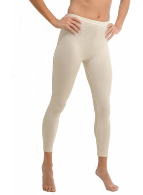 Hasyün 302&306 Women's Short Sleeve Thermal Wool Underwear Set-Cream  - Image 2