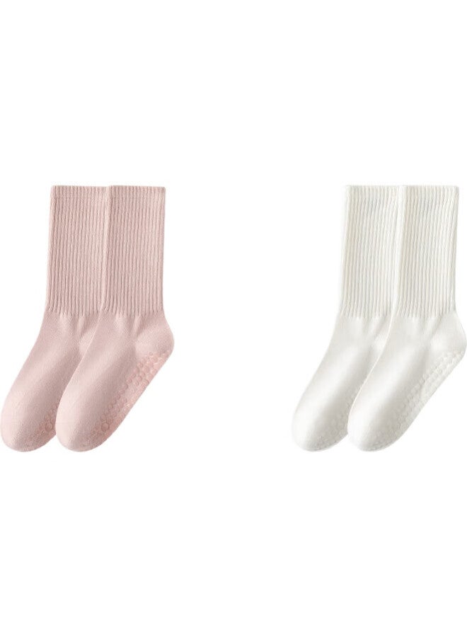 Liberal Yoga Socks For Women, Non-Slip Shock-Absorbing Mid-Calf Sports Socks, Professional Fitness Pilates Dance Seamless Anti-Pilling Long Socks - Image 2