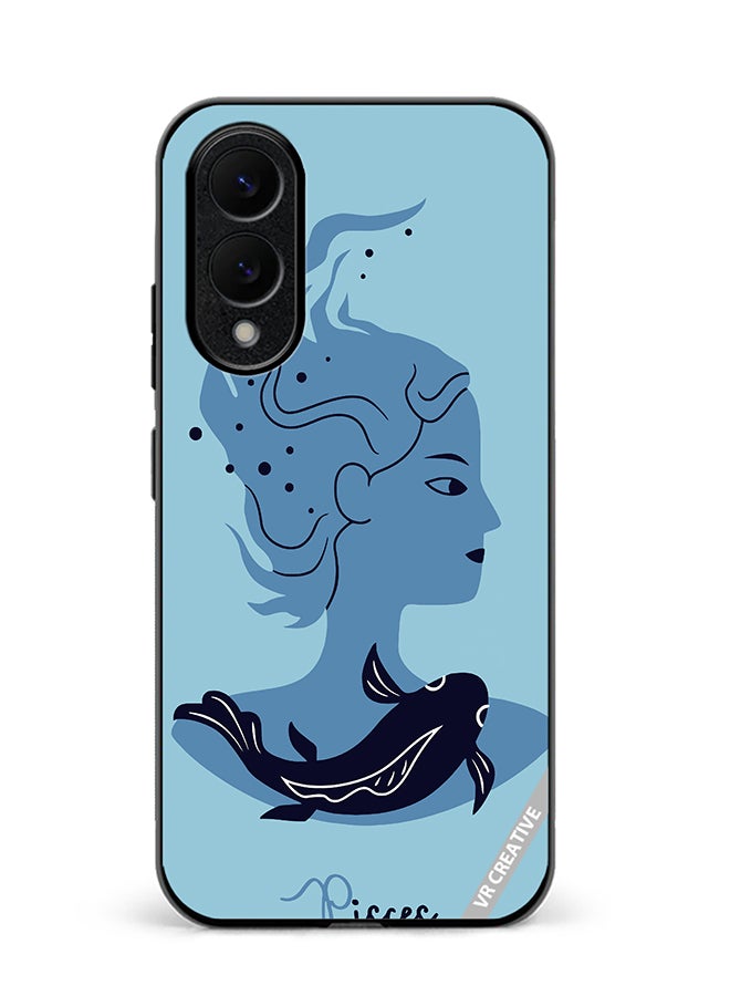 VR CREATIVE Protective Case Cover For Samsung Galaxy S25 Edge Pisces Zodiac Sign 2 Design Multicolour