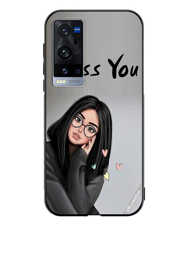 VR CREATIVE Protective Case Cover For Vivo X60 Pro Plus Girl Miss You Design Multicolour - Image 1