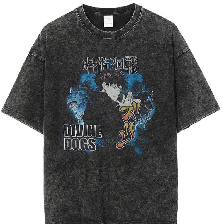 New Anime T-Shirt Men'S Shirt Anime Printed Short-Sleeved Retro T-Shirt Cotton Men'S And Women'S Jacket Dark Style Jacket - Image 4