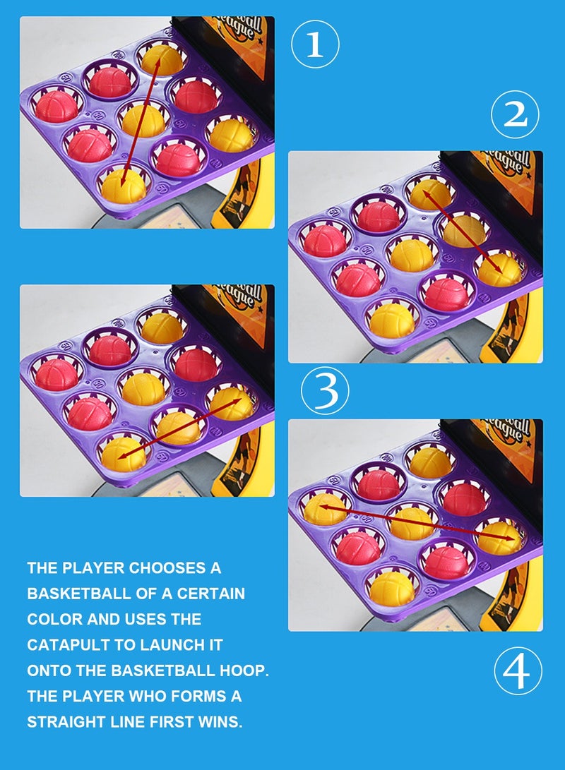 Sharpdo Tabletop Basketball Hoop Toy Mini Finger Shooting Sport Game Table Top Fun Arcade Activity Toy for Children Kids  - Image 4