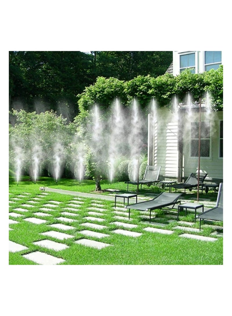 Outdoor misting cooling kit with professional spray system, hose assembly, tap connector, and mounting accessories for balconies, pergolas, gardens, patios, and pool areas (10 meters) - Image 2
