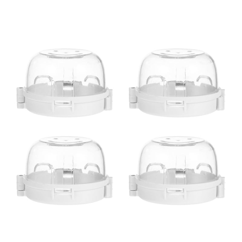 Different assemble options Milisten 4pcs Gas Stove Knob Covers Safety Guard Plastic Kitchen Stove Knob Protector for Home Cooking Safety Proofing Multi-use upgraded craftsmanship - Image 1