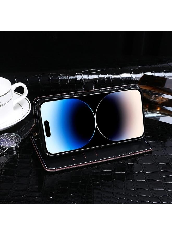 IDEWEI Case For iPhone 15 Plus Crocodile Texture Leather Phone Case - Image 3