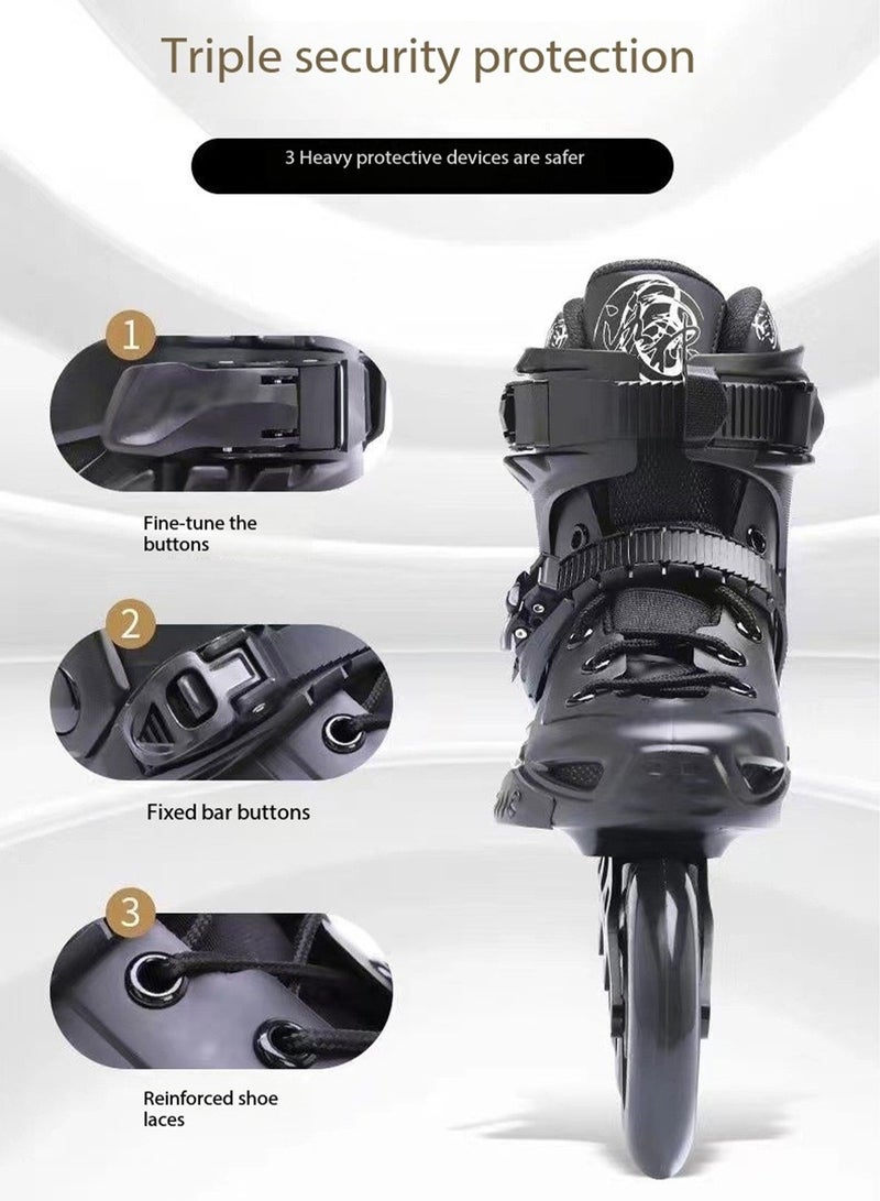 GT-Wheel Inline Skates 3 Wheels 110mm Roller Skate Blades for Adults Professional Outdoor Speed Skates - Image 4