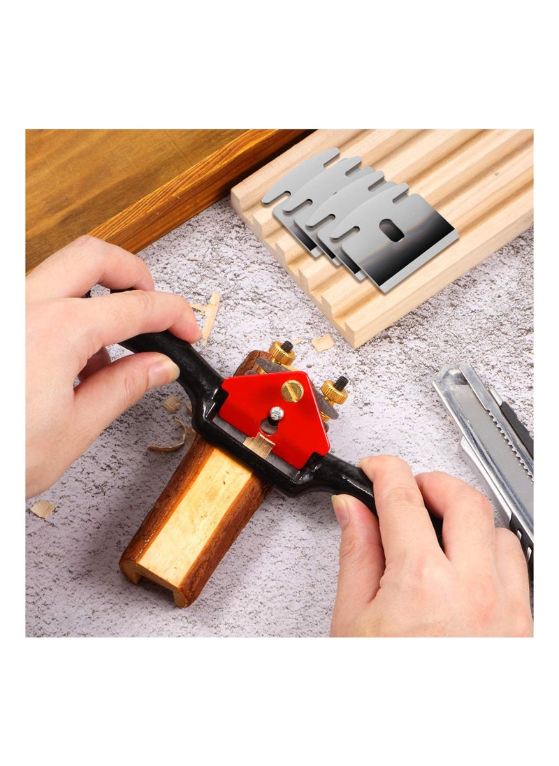Y&D Adjustable Woodworking Spokeshave Set, SYOSI 1 Piece with Flat Base and 4 Pieces Metal Blade, Wood Working Hand Tool Nice for Craft, Carver (9 Inch)  - Image 5