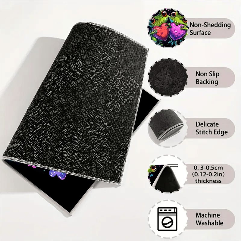 Love Tree Frog Print Multifunctional Car Trunk Storage Pad Simple Elegant Interior Organizer For Most Car Models - Image 5