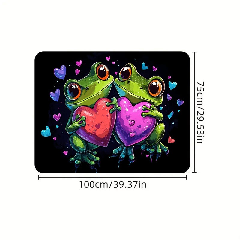 Love Tree Frog Print Multifunctional Car Trunk Storage Pad Simple Elegant Interior Organizer For Most Car Models - Image 3