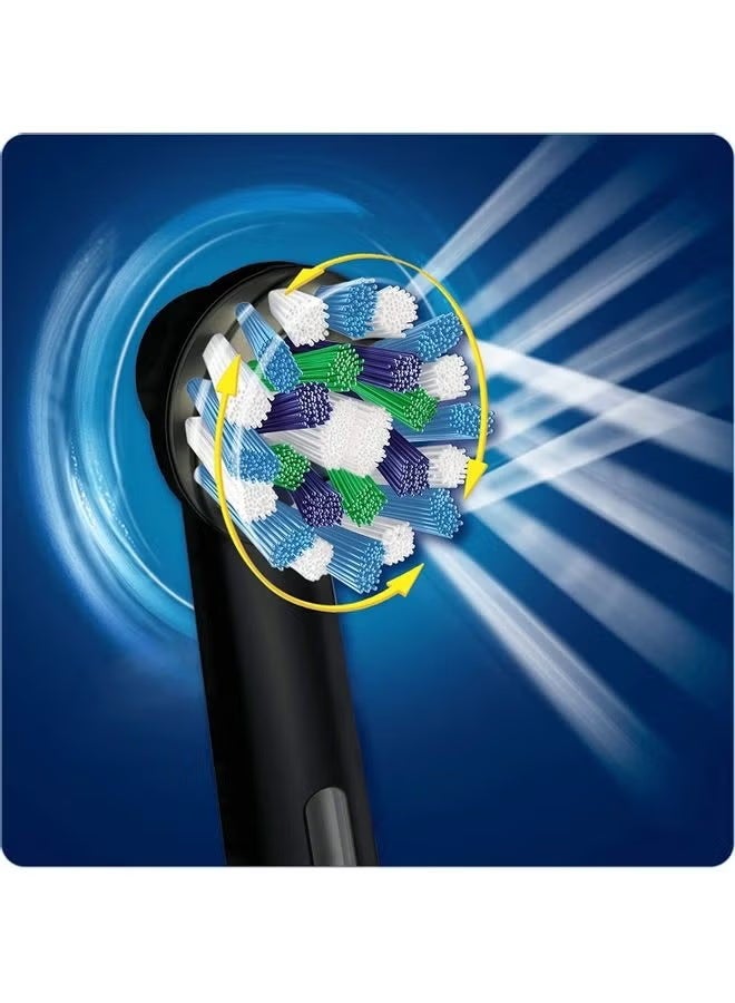 Oral-B Set of 4 Cross Action replacement brush heads in black - Image 3