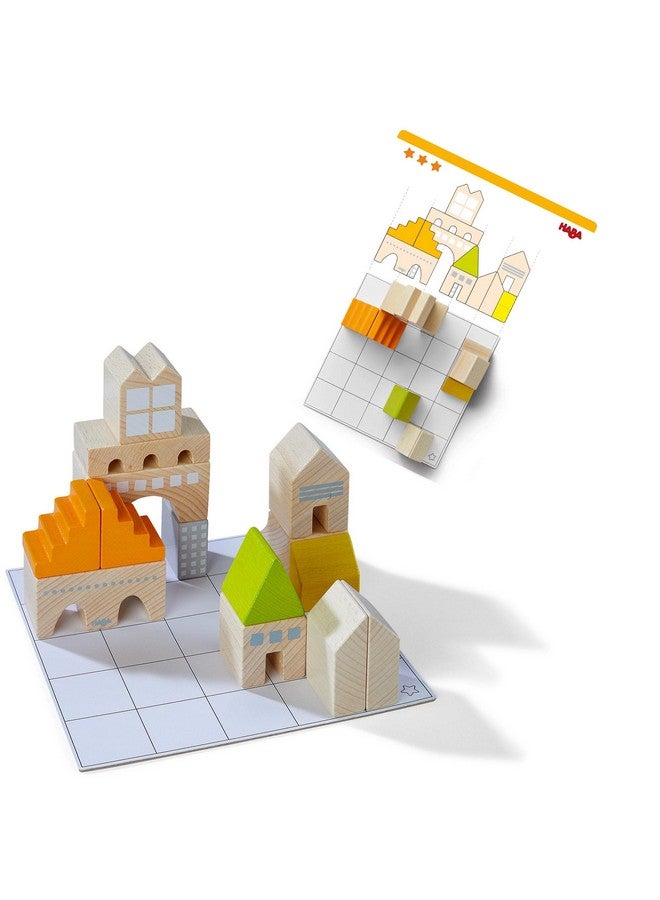 HABA HABA Wooden Building Blocks STEM Toy, Logical Master Builder Montessori Toys with 26 Building Blocks & 16 Challenge Cards, Puzzle Game for Kids for Ages 5+, Made in Germany  - Image 5