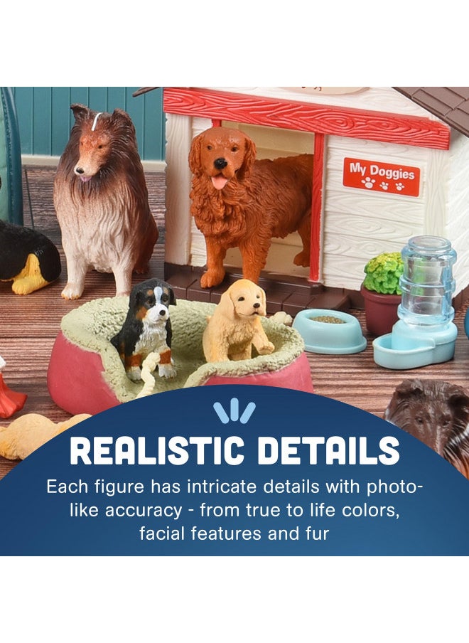 Constructive Playthings CP Toys Dog Academy Playset 51pc Educational & Interactive Mini Dog Park Figurines with Pretend Play Puppy Training Equipment, Ideal Role Play Toy for Animal Lovers and future Dog Trainers - Ages 3+  - Image 5